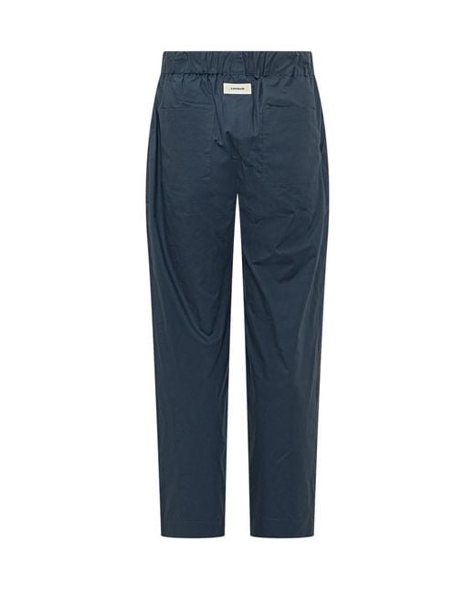 A PAPER KID Blue Regular Elasticated Pants for men