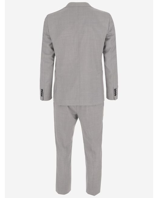 Brian Dales Gray Woolen Suit for men