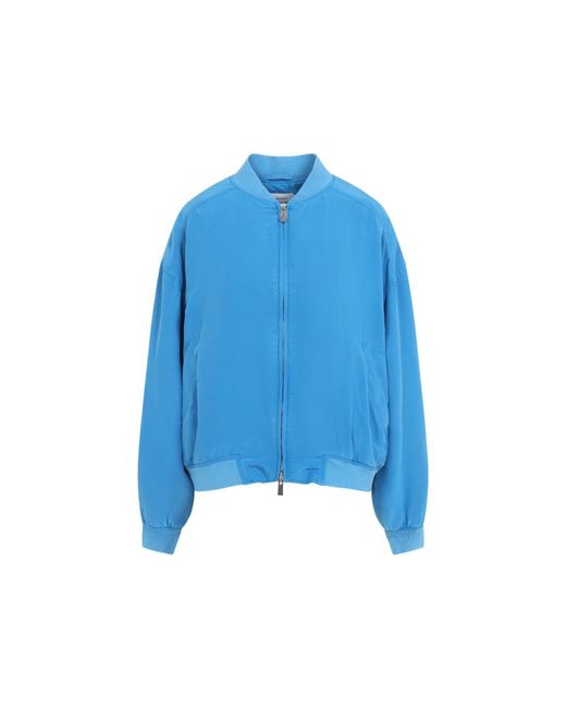 Versace Blue Solid Jacket