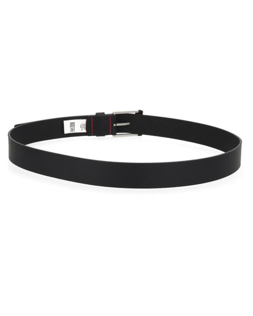 Boss Black Solid Buckle Belt for men
