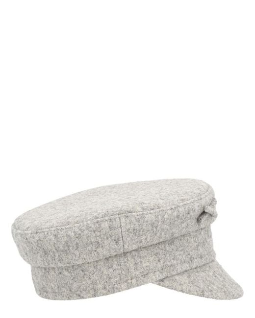 Ruslan Baginskiy Gray Solid Logo Bakerboy Hat
