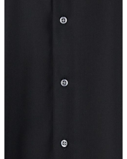 Low Brand Blue Relaxed Solid Shirt for men