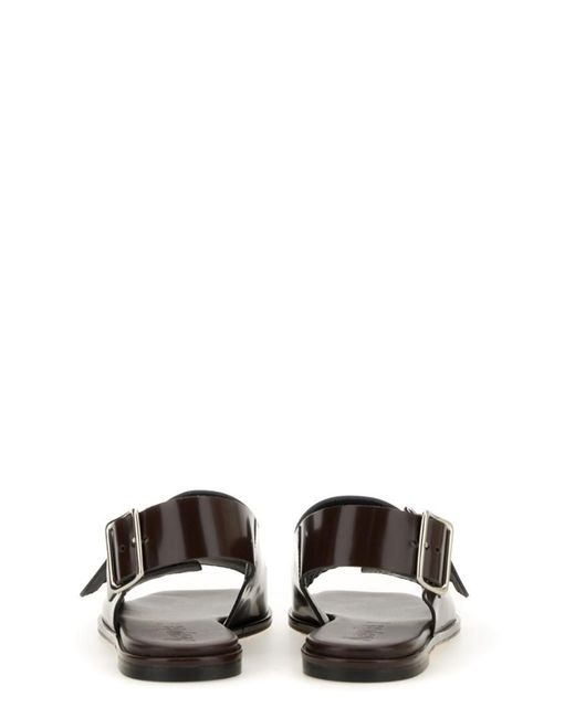 Aeyde White Solid Sandals