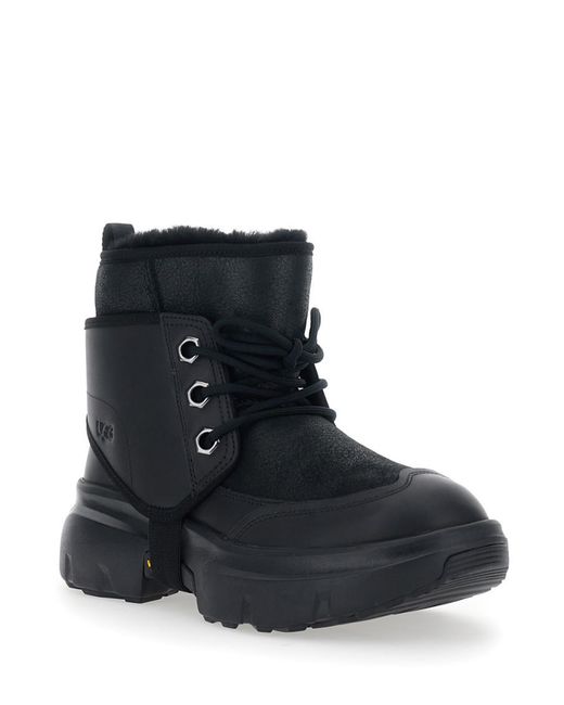 Ugg Black Leather Ankle Boots for men