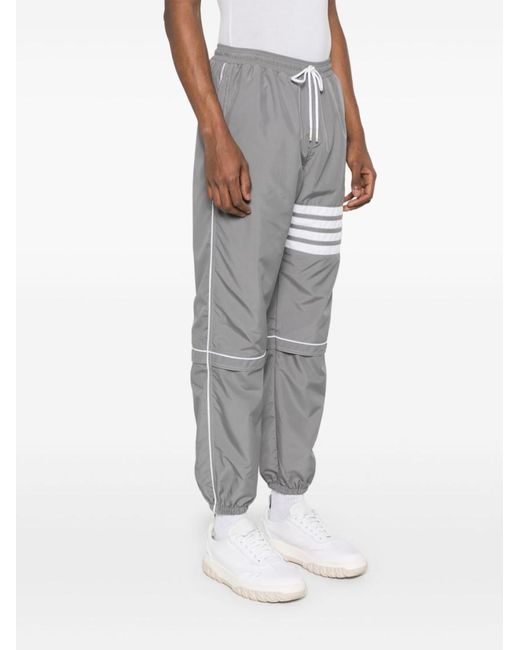 Thom Browne Gray 4Bar Trackpants for men