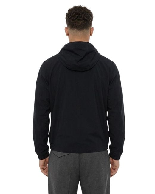 Woolrich Black Solid Hood Jacket for men