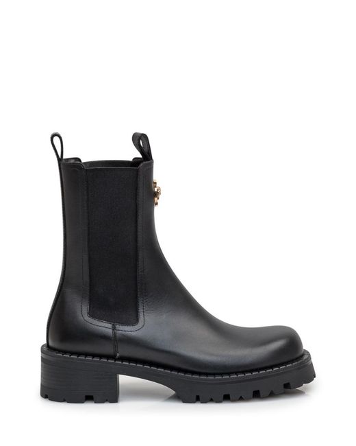 Versace Black Alia Mini Boots