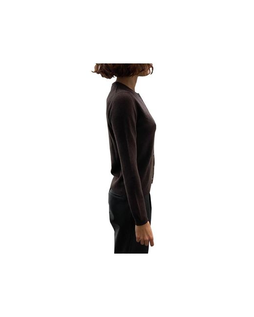 LA ROSE Black Cashmere Cardigan