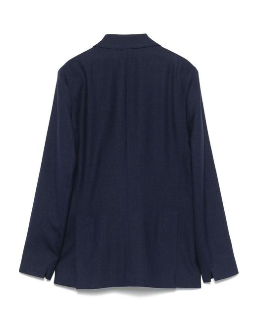 Lardini Blue Single Breasted Blazer
