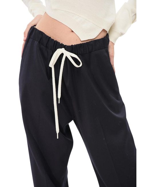 Maison Margiela Black Drawstring Trouser