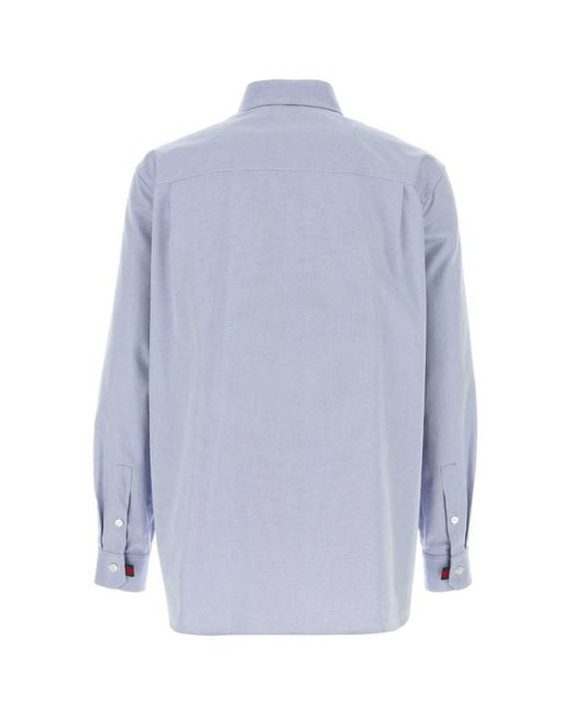 Gucci Blue Regular Shirts for men