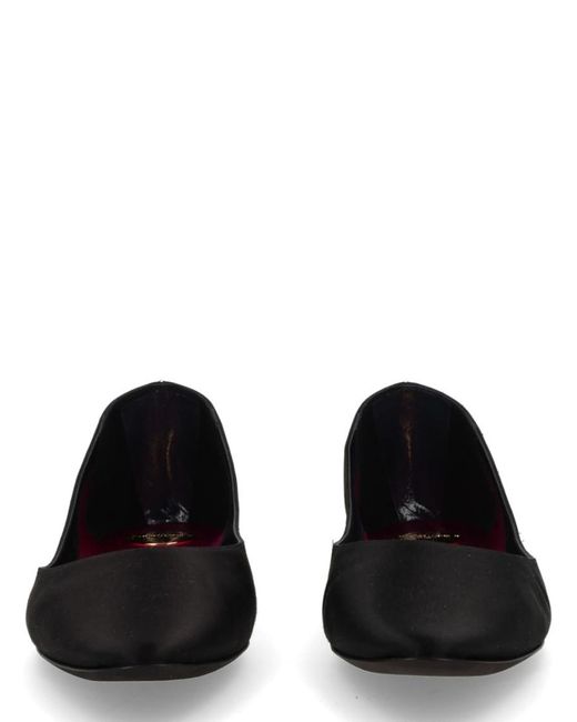 Saint Laurent Brown Solid Ballet Flats