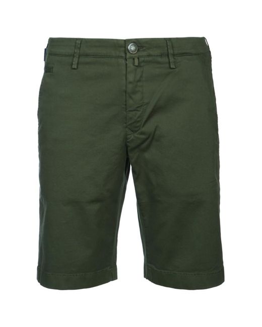 Jacob Cohen Green Solid Shorts for men