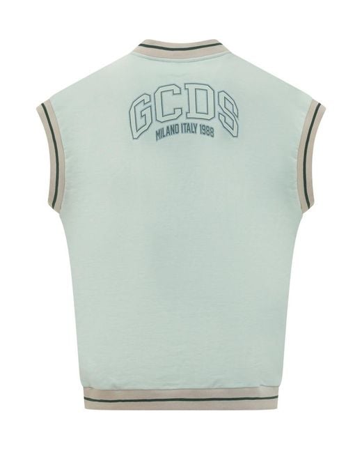 Gcds Green Sleeveless Sweaters for men