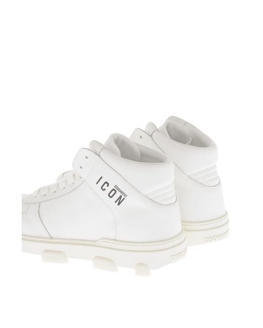 DSquared² White Logo Sneakers for men