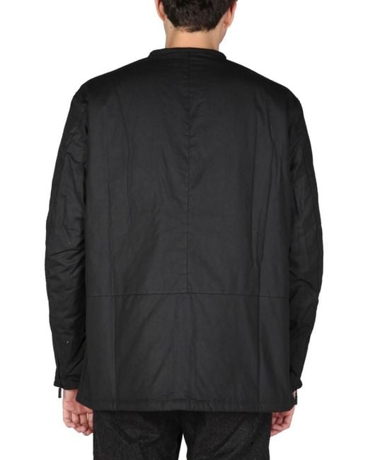 Barbour Black Mandarin Collar Jacket for men