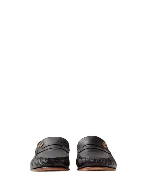 Versace Black Leather Loafer for men
