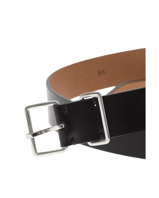 DSquared² Black Solid Formal Belt for men