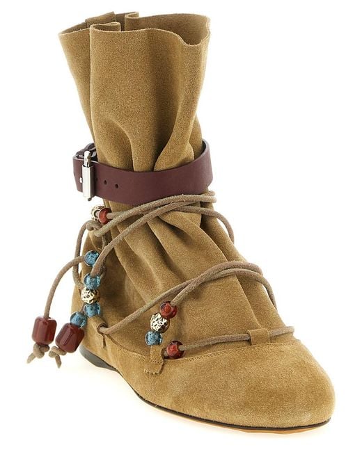 Isabel Marant Brown Solid Letiz Boots