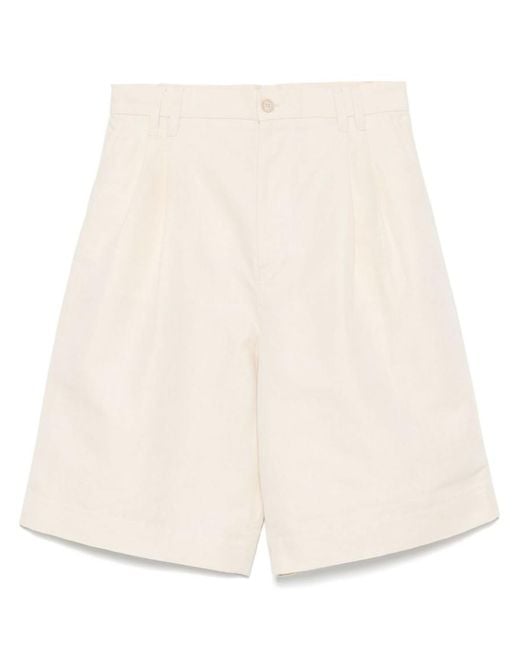 Filippa K Natural Linen And Cotton Blend Shorts