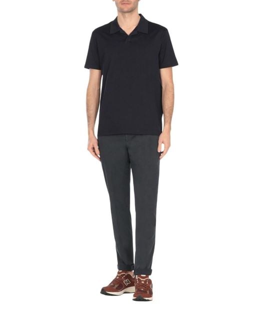Dondup Blue Solid Polos for men
