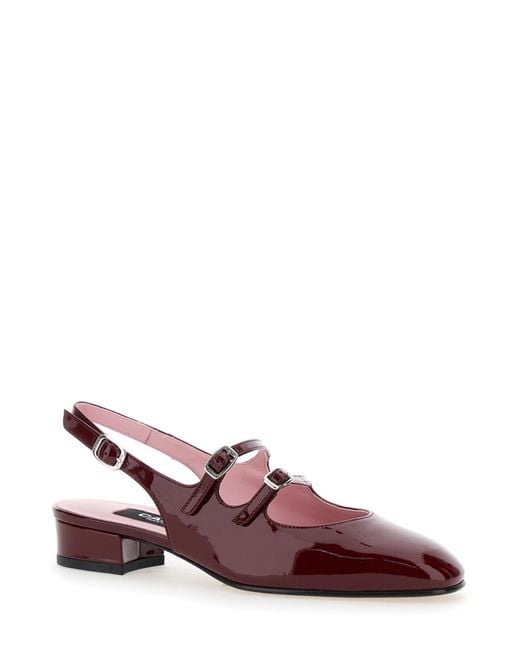 CAREL PARIS Brown Leather Pumps