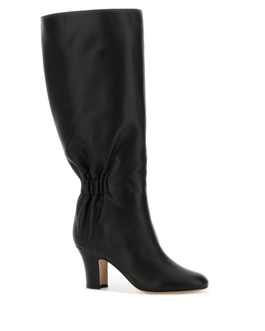 Ferragamo Black Solid Boots