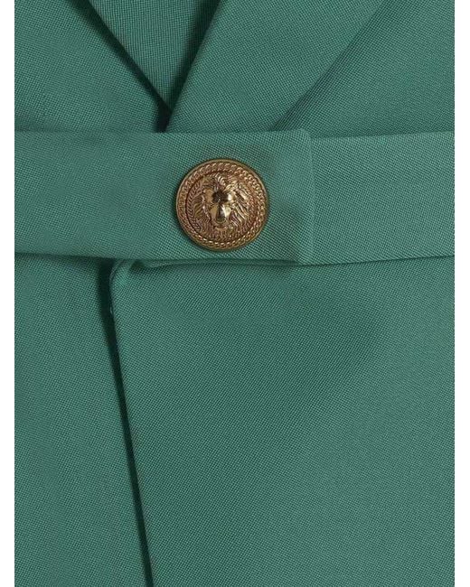 Balmain Green Belted Vest