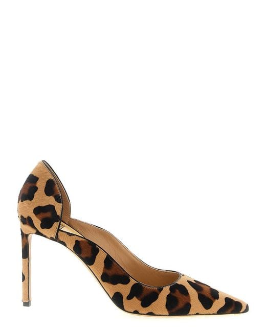 Francesco Russo Brown Pointed Toe Pumps