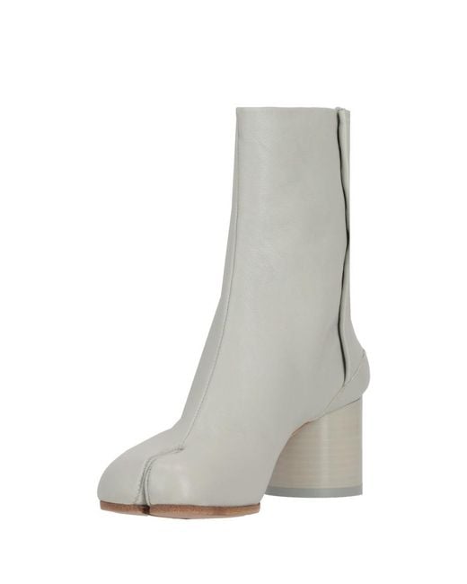 Maison Margiela White Alabaster Solid Tabi Boots