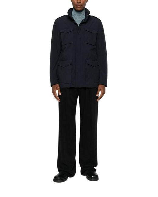 Herno Black Regular Jacket for men