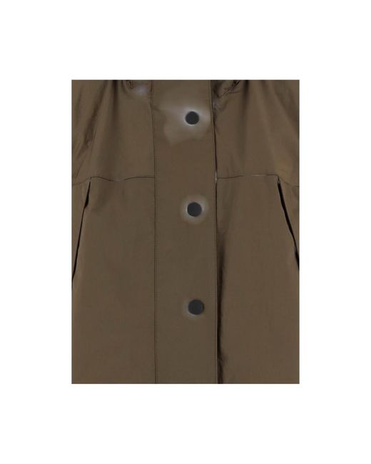 Burberry Green Solid Hood Blazer