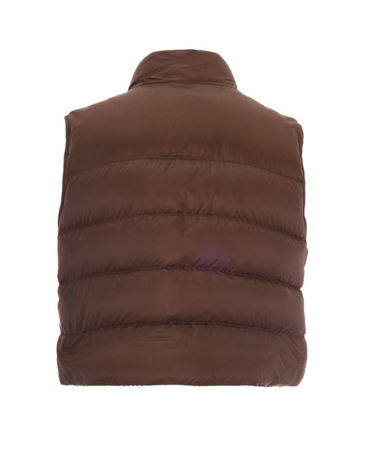 Max Mara Brown Padded Gilet Favilla