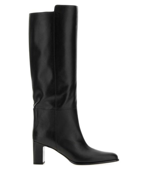 Paris Texas Black Solid Boots