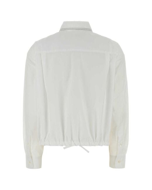 Marni White Relaxed Solid Shirt
