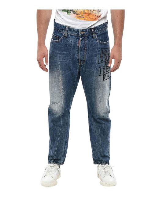 DSquared² Blue Regular Jeans for men