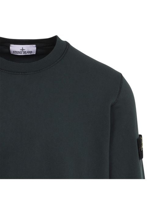 Stone Island Blue Solid Sweatshirt for men