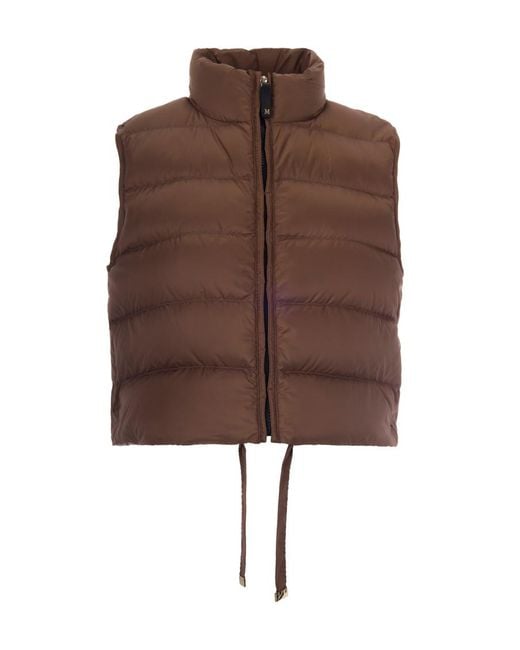 Max Mara Brown Padded Gilet Favilla