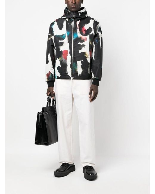 McQueen Black Windbreaker Jacket for men