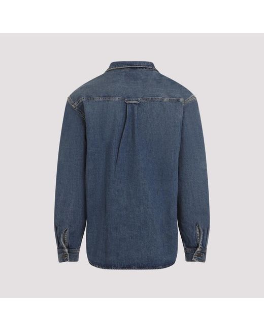Carhartt Blue Lincoln Shirt Cotton Jacket for men