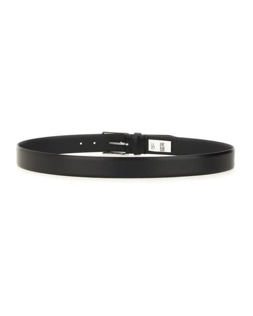 Boss Black Solid Buckle Belt for men