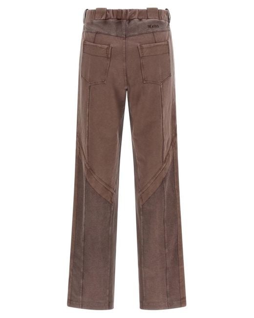 The Attico Brown Regular Drawstring Pants