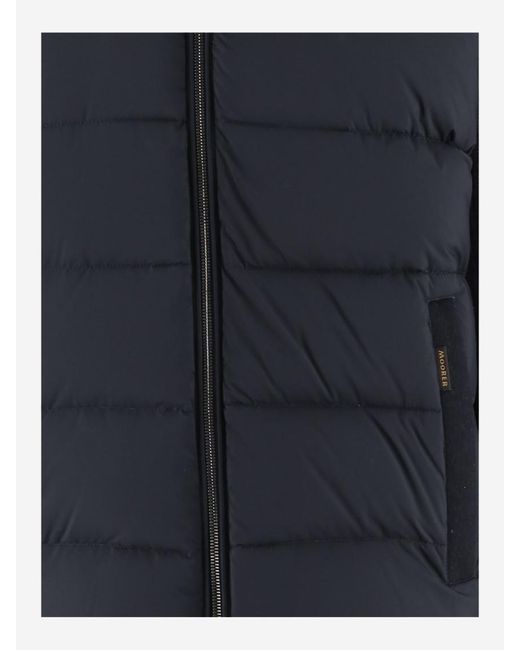 Moorer Blue Padded Jacket for men