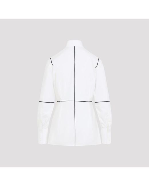MM6 by Maison Martin Margiela White Panelled Shirt