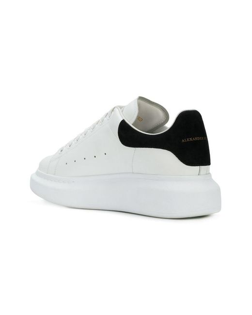 McQueen White Leather Sneakers