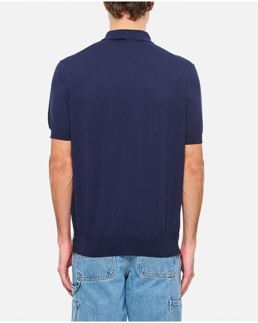 K-Way Blue Button Down Polo Shirt for men