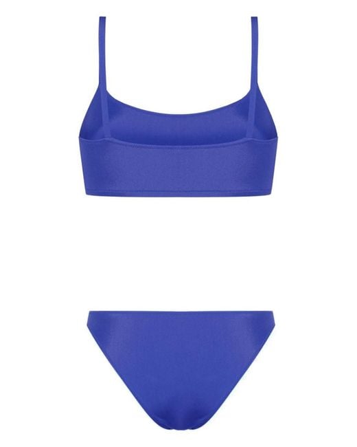 Lido Blue Solid Swimwear
