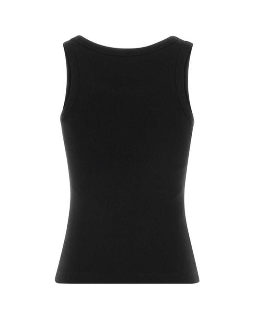 KENZO Black Logo Round Neck Top
