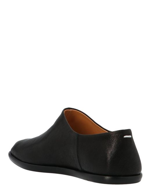 Maison Margiela Black Solid Tabi Loafers