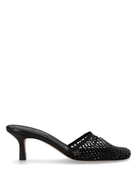 Alysi Black Woven Heels